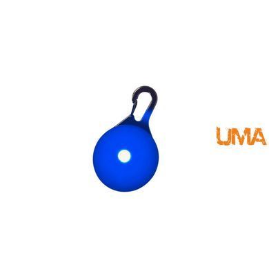 Светодиодный LED-фонарик брелок для собак и кошек на ошейник брелок фонарик маячок для сумок, рюкзаков синий