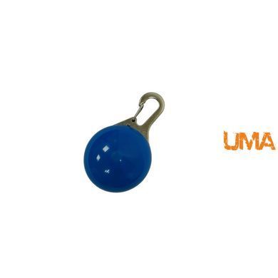 Светодиодный LED-фонарик брелок для собак и кошек на ошейник брелок фонарик маячок для сумок, рюкзаков синий
