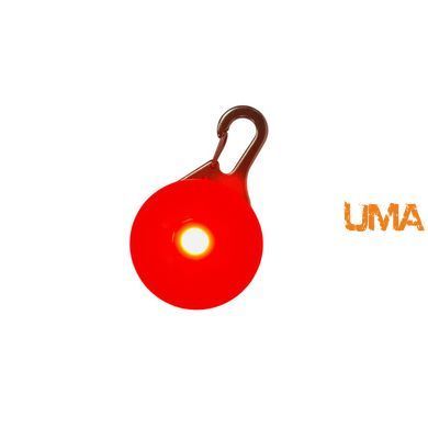 Светодиодный LED-фонарик брелок для собак и кошек на ошейник брелок фонарик маячок для сумок, рюкзаков красный