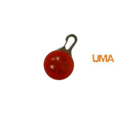Светодиодный LED-фонарик брелок для собак и кошек на ошейник брелок фонарик маячок для сумок, рюкзаков красный