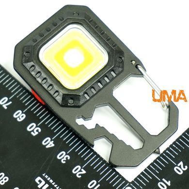 Ліхтар-брелок акумуляторний світлодіодний з карабіном MINI COB  LED USB Type - C (W5138)