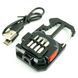 Ліхтар-брелок акумуляторний світлодіодний з карабіном MINI COB  LED USB Type - C (W5138)