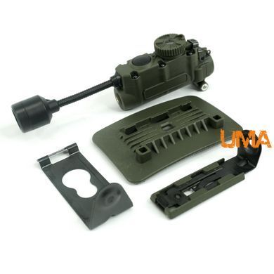 Ліхтар універсальний на шолом Sidewinder MPLS LT-11 5 LED + IFF -маячок, олива