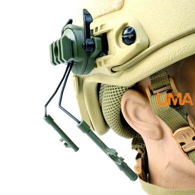 Адаптер для шолома OX Horn Headset Bracket для навушників Peltor Earmor Walkers (tan) олива