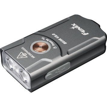 Фонарь наключный Fenix E03R V2.0, серый