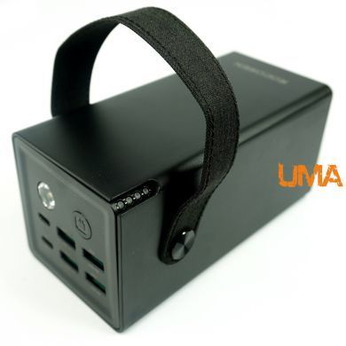 Повербанк Rocoren на 50000 мАг 22.5 W (4А+2С) з 6 USB-портами та ліхтариком