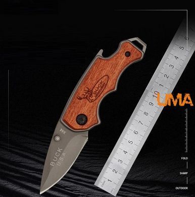 Складаний кишеньковий ніж - брелок Buck X44 з дерев&rsquo;яною рукояткою