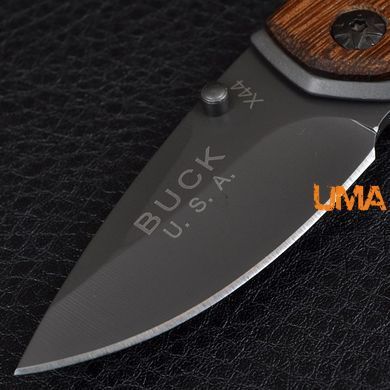 Складаний кишеньковий ніж - брелок Buck X44 з дерев&rsquo;яною рукояткою