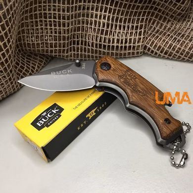 Складаний кишеньковий ніж - брелок Buck X44 з дерев&rsquo;яною рукояткою
