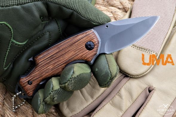 Складаний кишеньковий ніж - брелок Buck X44 з дерев&rsquo;яною рукояткою