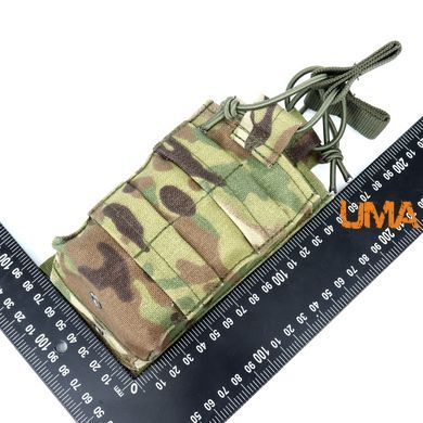 Підсумок UMA під 2 магазина АК на резинці Cordura 1000 den. кольору мультикам