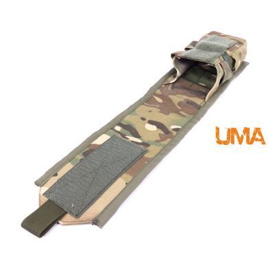 Подсумок с клапаном UMA под два магазина АК, cordura 1000 den цвета мультикам