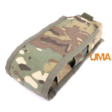 Подсумок с клапаном UMA под два магазина АК, cordura 1000 den цвета мультикам