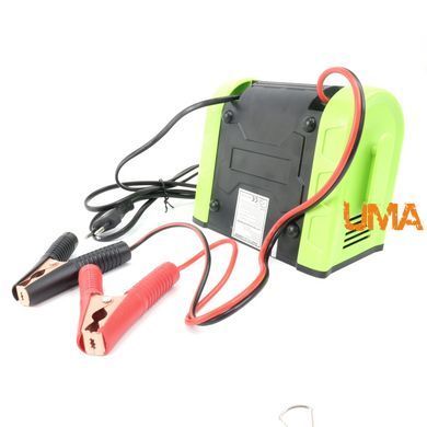 Інтелектуальний зарядний пристрій для акумуляторів 12V, 24V 400Вт Anjing AJ-619N green