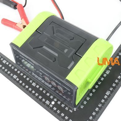 Інтелектуальний зарядний пристрій для акумуляторів 12V, 24V 400Вт Anjing AJ-619N green