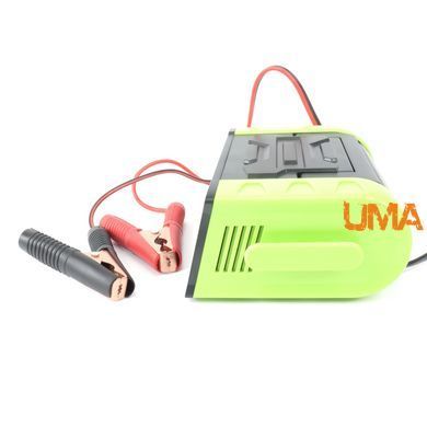 Інтелектуальний зарядний пристрій для акумуляторів 12V, 24V 400Вт Anjing AJ-619N green