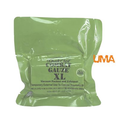 Гемостатичний бинт QuikClot Combat Gauze XL