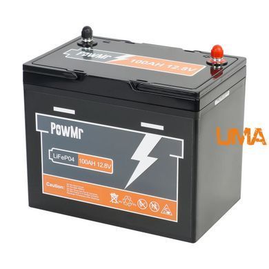 Міні-літієвий акумулятор PowMr LiFePO4 12.8V 100Ah