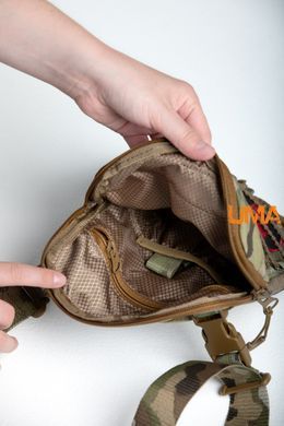 Сумка чоловіча через плече стиль military Cordura 1000Den в кольорі мультикам