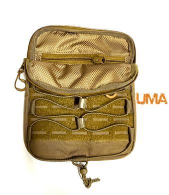 Мужская сумка через плечо стиль military Cordura 1000Den в цвете койот