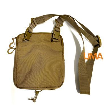Мужская сумка через плечо стиль military Cordura 1000Den в цвете койот
