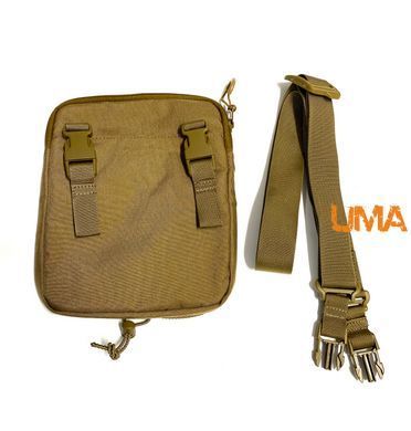 Мужская сумка через плечо стиль military Cordura 1000Den в цвете койот