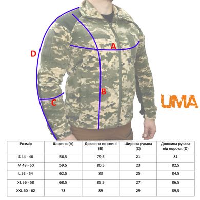 Кофта флісова розмір S піксель