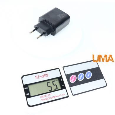 Зарядний пристрій блок живлення Essager GaN 33W Type-C + USB-A