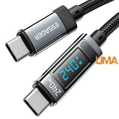 Кабель Essager USB Type C - Type C 240 W PD (48V/5A) 2м