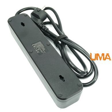 Мережевий фільтр - подовжувач ASOMETECH 4000W Power Strip з портами USB 7в1
