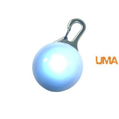Светодиодный LED-фонарик брелок для собак и кошек на ошейник брелок фонарик маячок для сумок, рюкзаков белый