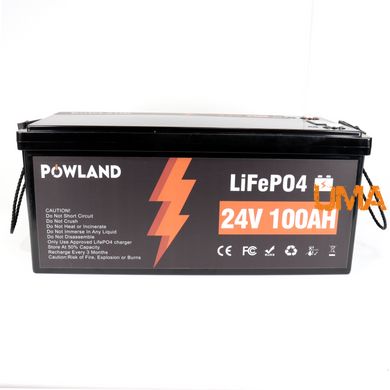 Акумулятор Powland LiFePO4 IBattery -PL-24V-100Ah BMS з дисплеєм