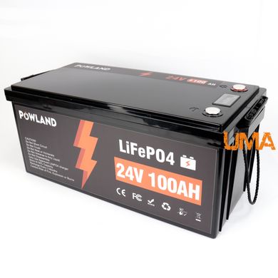 Акумулятор Powland LiFePO4 IBattery -PL-24V-100Ah BMS з дисплеєм